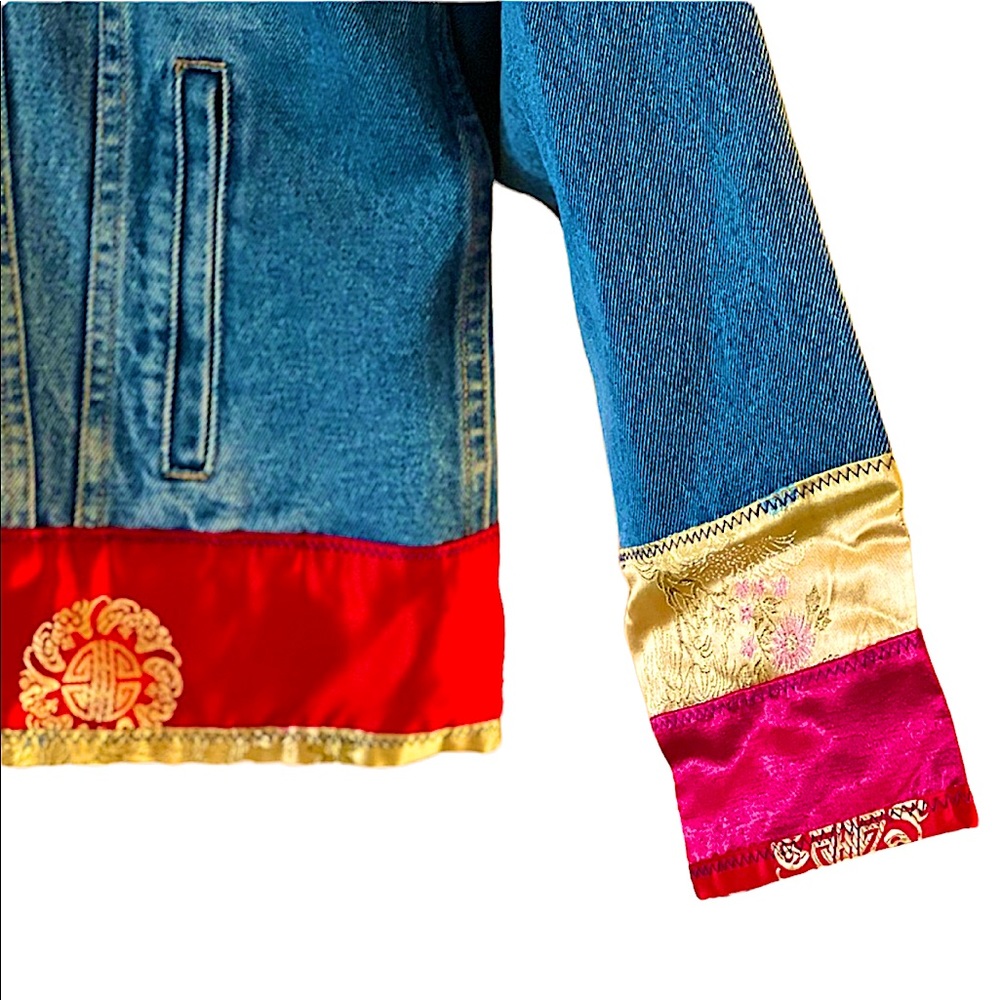 Patchwork Denim Jacket - image 4